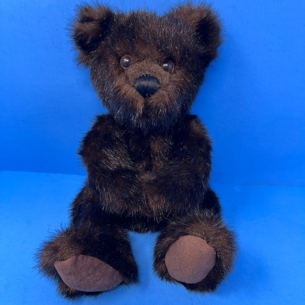 Unbranded‎ Teddy Bear 10in Brown Artisan Mohair Jointed Plush Vintage Style